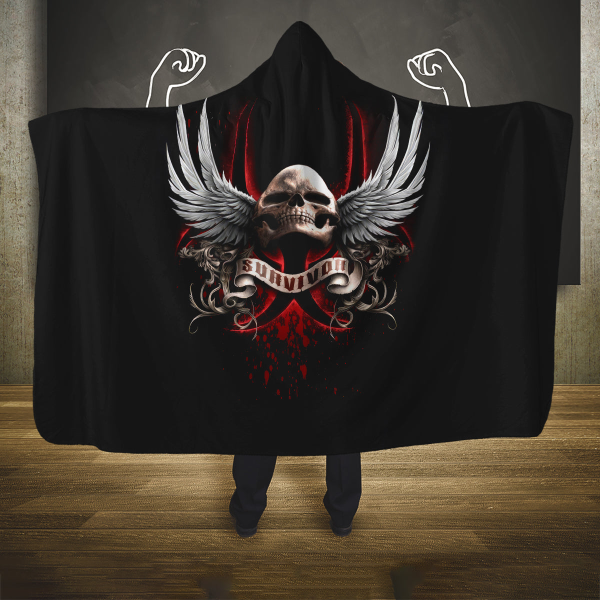 skull-hooded-blanket-blood-skull-survivor