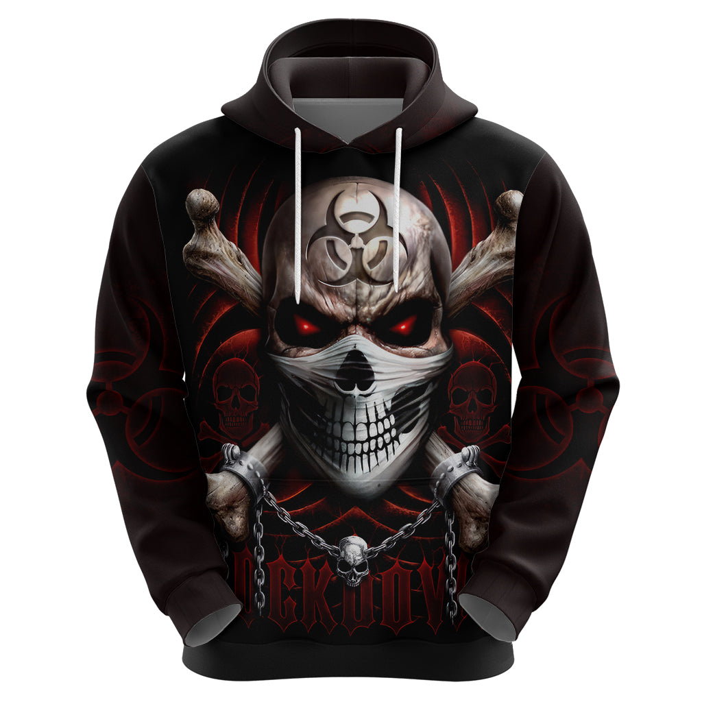 Skull Hoodie Blood Skull Survivor - Wonder Print Shop