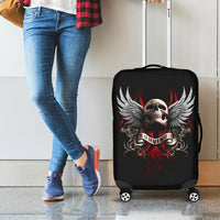 Skull Luggage Cover Blood Skull Survivor - Wonder Print Shop