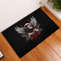 Skull Rubber Doormat Blood Skull Survivor - Wonder Print Shop