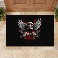 Skull Rubber Doormat Blood Skull Survivor - Wonder Print Shop