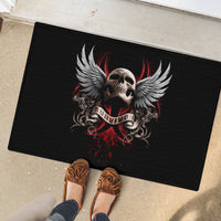 Skull Rubber Doormat Blood Skull Survivor - Wonder Print Shop