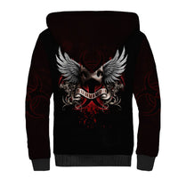 Skull Sherpa Hoodie Blood Skull Survivor - Wonder Print Shop