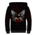 Skull Sherpa Hoodie Blood Skull Survivor - Wonder Print Shop