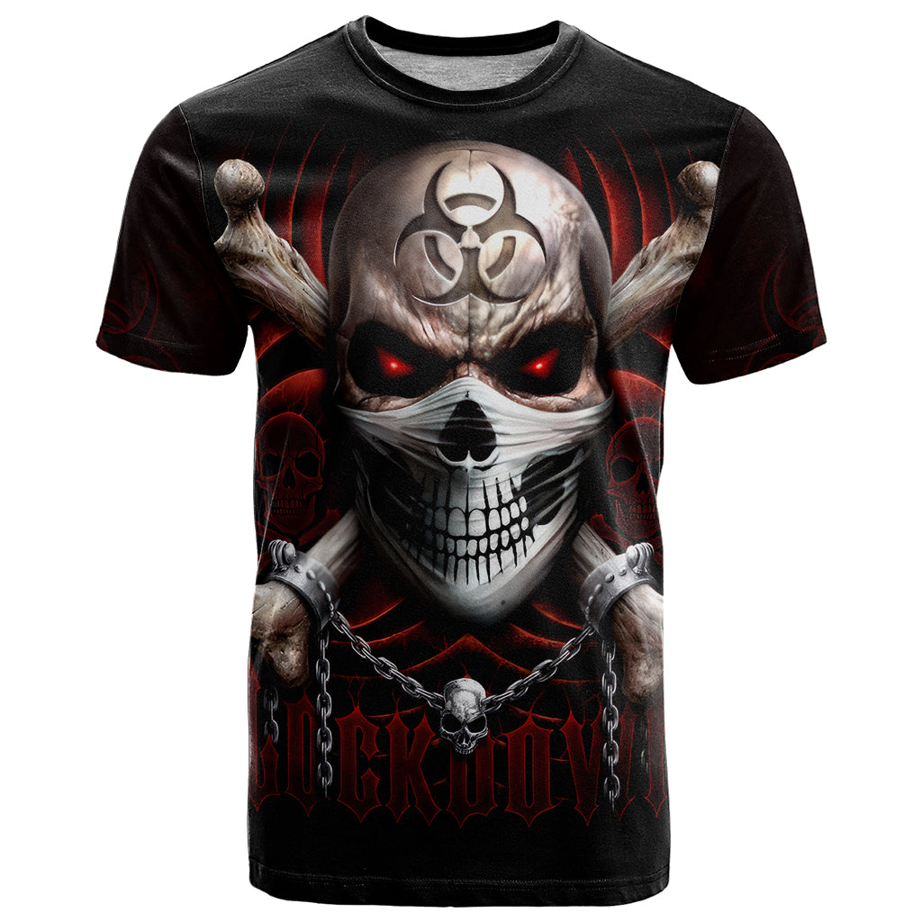 Skull T Shirt Blood Skull Survivor - Wonder Print Shop