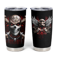 Skull Tumbler Cup Blood Skull Survivor - Wonder Print Shop