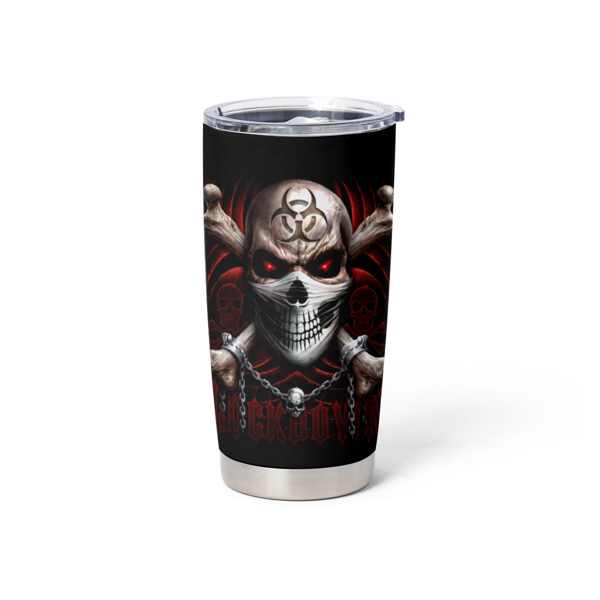 Skull Tumbler Cup Blood Skull Survivor - Wonder Print Shop