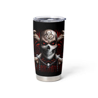 Skull Tumbler Cup Blood Skull Survivor - Wonder Print Shop