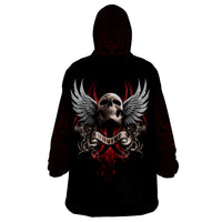 Skull Wearable Blanket Hoodie Blood Skull Survivor - Wonder Print Shop