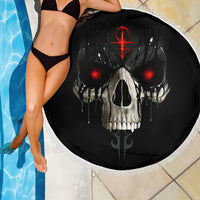 Skull Beach Blanket Black Reaper - Wonder Print Shop
