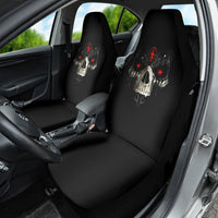 Skull Car Seat Cover Black Reaper - Wonder Print Shop