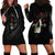 Skull Hoodie Dress Black Reaper - Wonder Print Shop