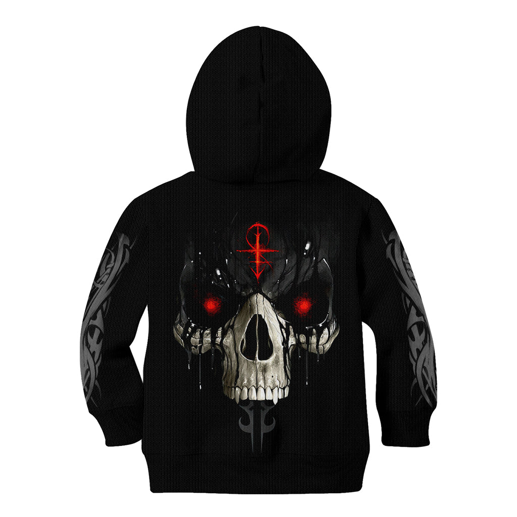 Skull Kid Hoodie Black Reaper - Wonder Print Shop