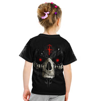 Skull Kid T Shirt Black Reaper - Wonder Print Shop