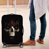 Skull Luggage Cover Black Reaper - Wonder Print Shop