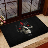 Skull Rubber Doormat Black Reaper - Wonder Print Shop