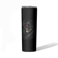 Skull Skinny Tumbler Black Reaper - Wonder Print Shop
