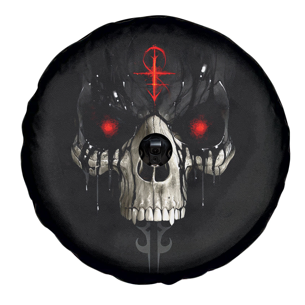 Skull Spare Tire Cover Black Reaper - Wonder Print Shop