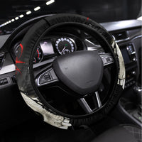 Skull Steering Wheel Cover Black Reaper - Wonder Print Shop