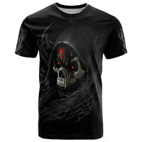 Skull T Shirt Black Reaper - Wonder Print Shop