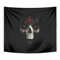 Skull Tapestry Black Reaper - Wonder Print Shop