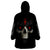 Skull Wearable Blanket Hoodie Black Reaper - Wonder Print Shop