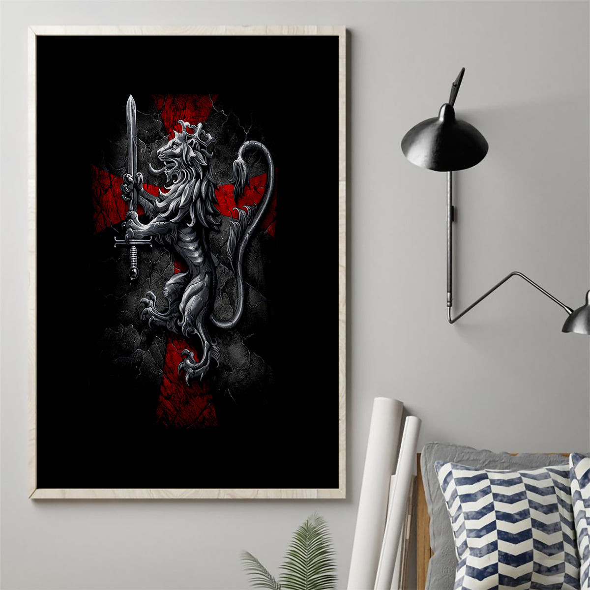 Skull Canvas Wall Art Death Skull Crusader - Wonder Print Shop