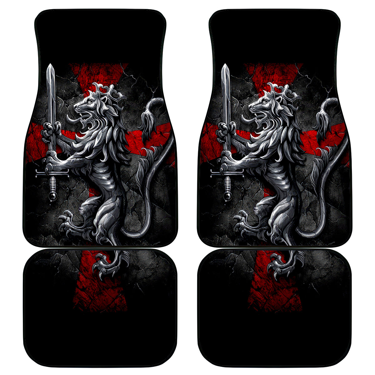 Skull Car Mats Death Skull Crusader - Wonder Print Shop