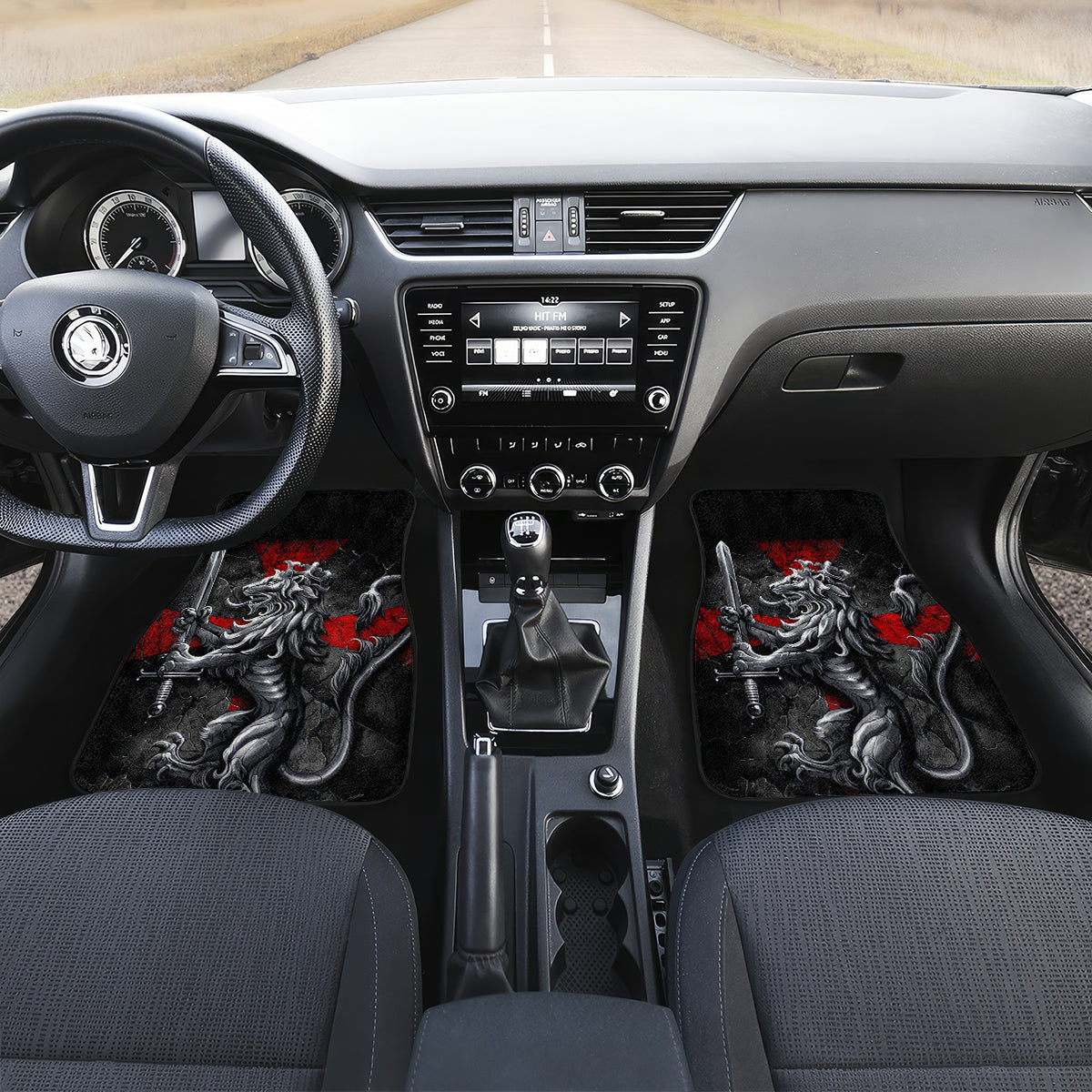 Skull Car Mats Death Skull Crusader - Wonder Print Shop