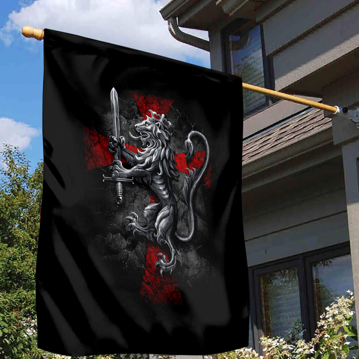 Skull Garden Flag Death Skull Crusader - Wonder Print Shop