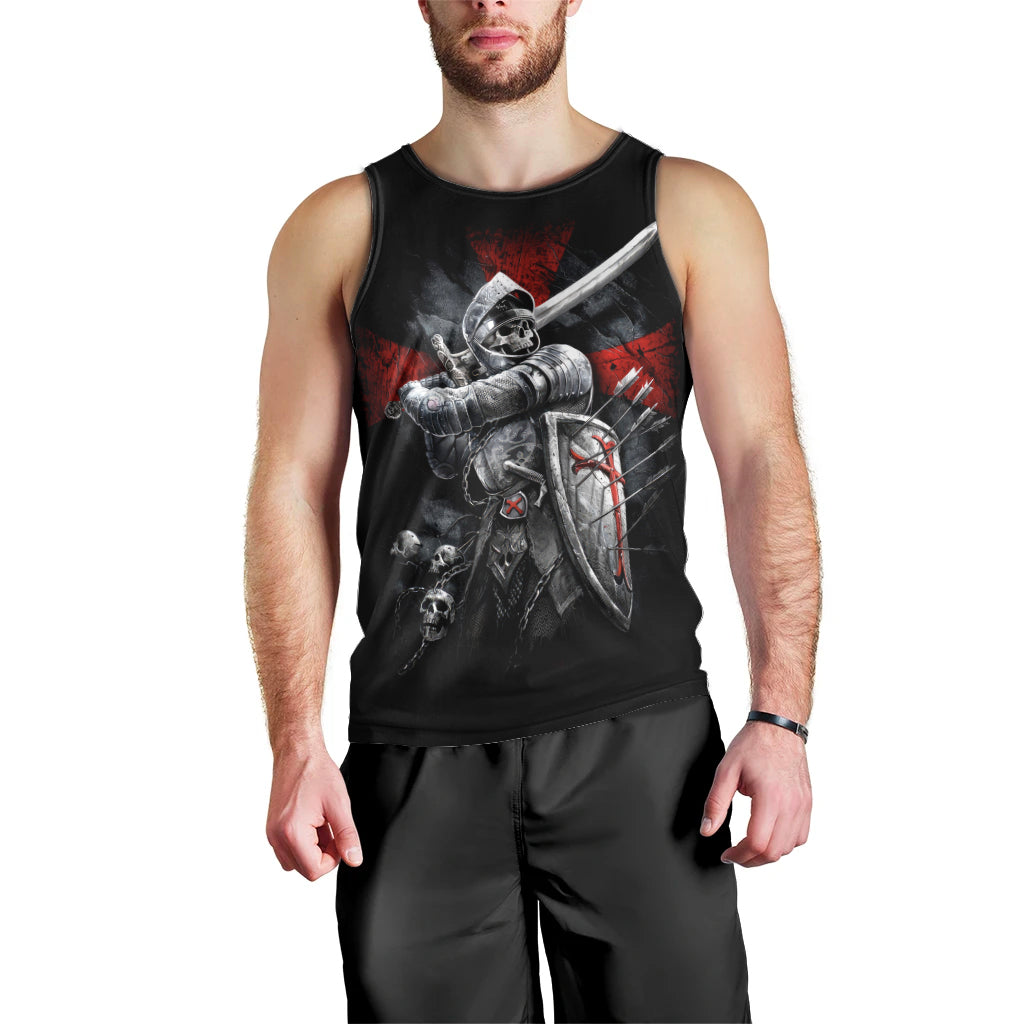 Skull Men Tank Top Death Skull Crusader DT01
