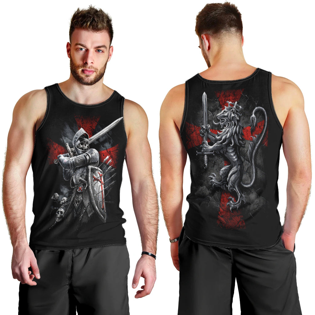 Skull Men Tank Top Death Skull Crusader DT01