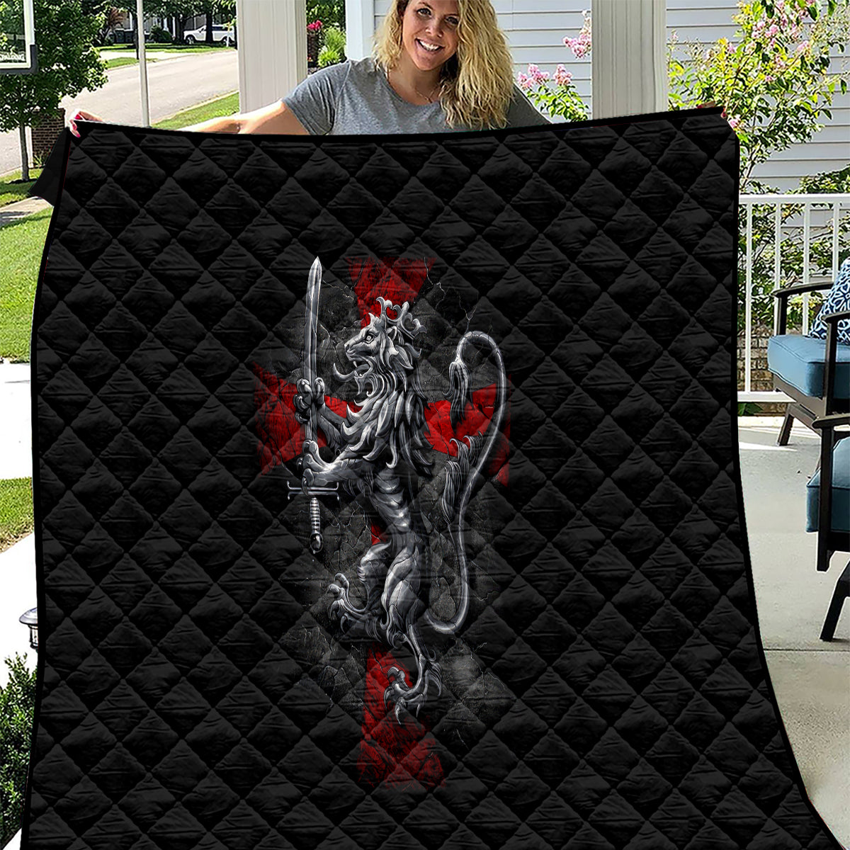 Skull Quilt Death Skull Crusader - Wonder Print Shop