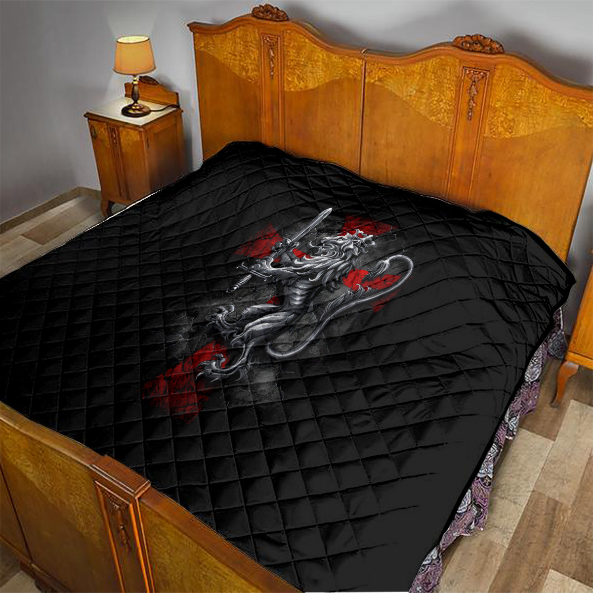 Skull Quilt Death Skull Crusader - Wonder Print Shop