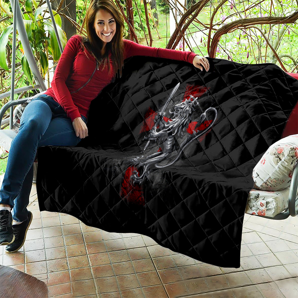 Skull Quilt Death Skull Crusader - Wonder Print Shop