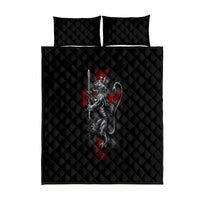 Skull Quilt Bed Set Death Skull Crusader - Wonder Print Shop