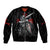Skull Sleeve Zip Bomber Jacket Death Skull Crusader - Wonder Print Shop
