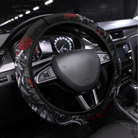 Skull Steering Wheel Cover Death Skull Crusader - Wonder Print Shop
