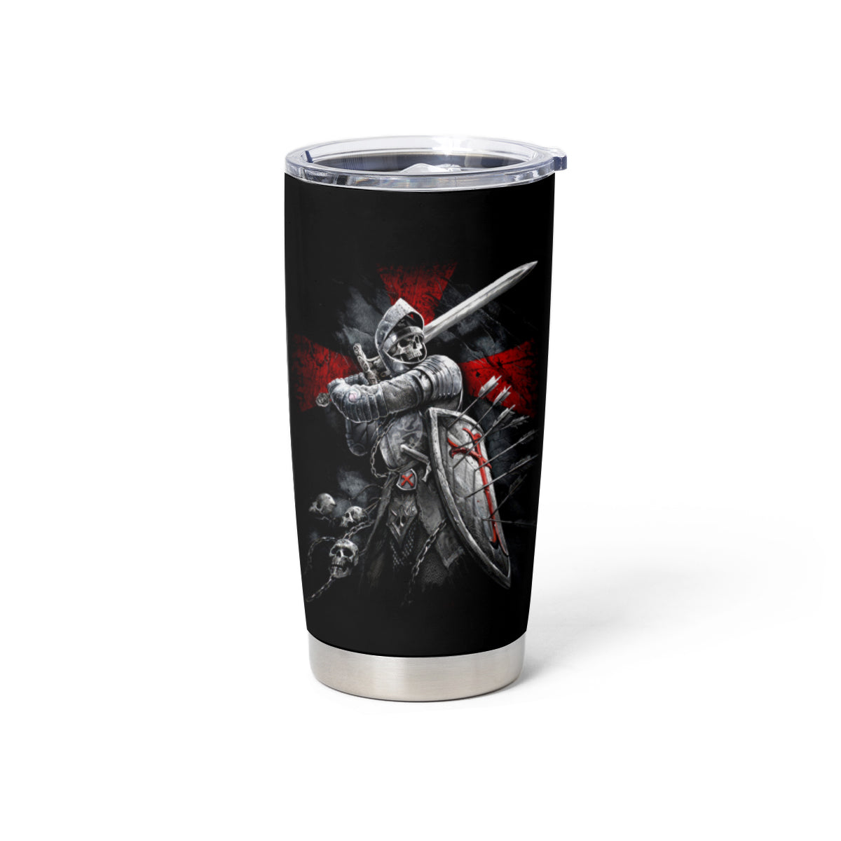 Skull Tumbler Cup Death Skull Crusader - Wonder Print Shop
