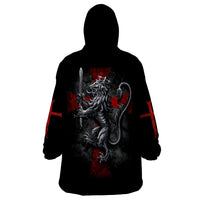 Skull Wearable Blanket Hoodie Death Skull Crusader - Wonder Print Shop