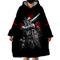 Skull Wearable Blanket Hoodie Death Skull Crusader - Wonder Print Shop
