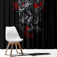 Skull Window Curtain Death Skull Crusader - Wonder Print Shop