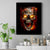Skull Canvas Wall Art Fire Skull Tattoo Scream - Wonder Print Shop
