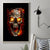 Skull Canvas Wall Art Fire Skull Tattoo Scream - Wonder Print Shop