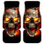 Skull Car Mats Fire Skull Tattoo Scream - Wonder Print Shop