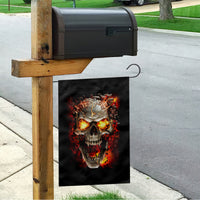 Skull Garden Flag Fire Skull Tattoo Scream - Wonder Print Shop