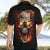 Skull Hawaiian Shirt Fire Skull Tattoo Scream - Wonder Print Shop