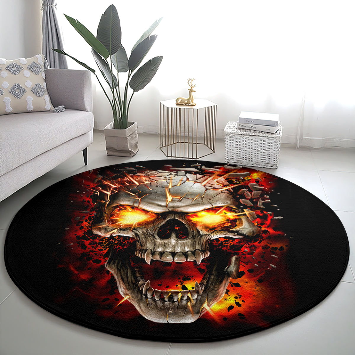 skull-round-carpet-fire-skull-tattoo-scream