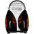 Skull Sherpa Hoodie Fire Skull Tattoo Scream - Wonder Print Shop