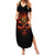 Skull Summer Maxi Dress Fire Skull Tattoo Scream - Wonder Print Shop